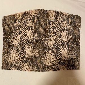 SNAKE SKIN TUBE TOP